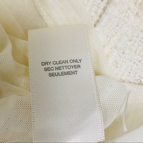 Rebecca Taylor Cream Tweed & Leather Midi-dress 4 - Picture 9 of 9